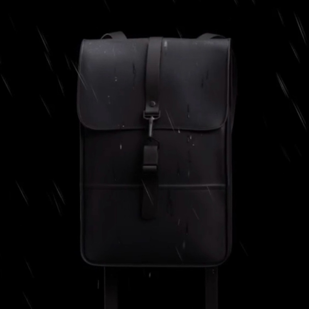 RAINS NWOT Black Backpack MSRP $125
